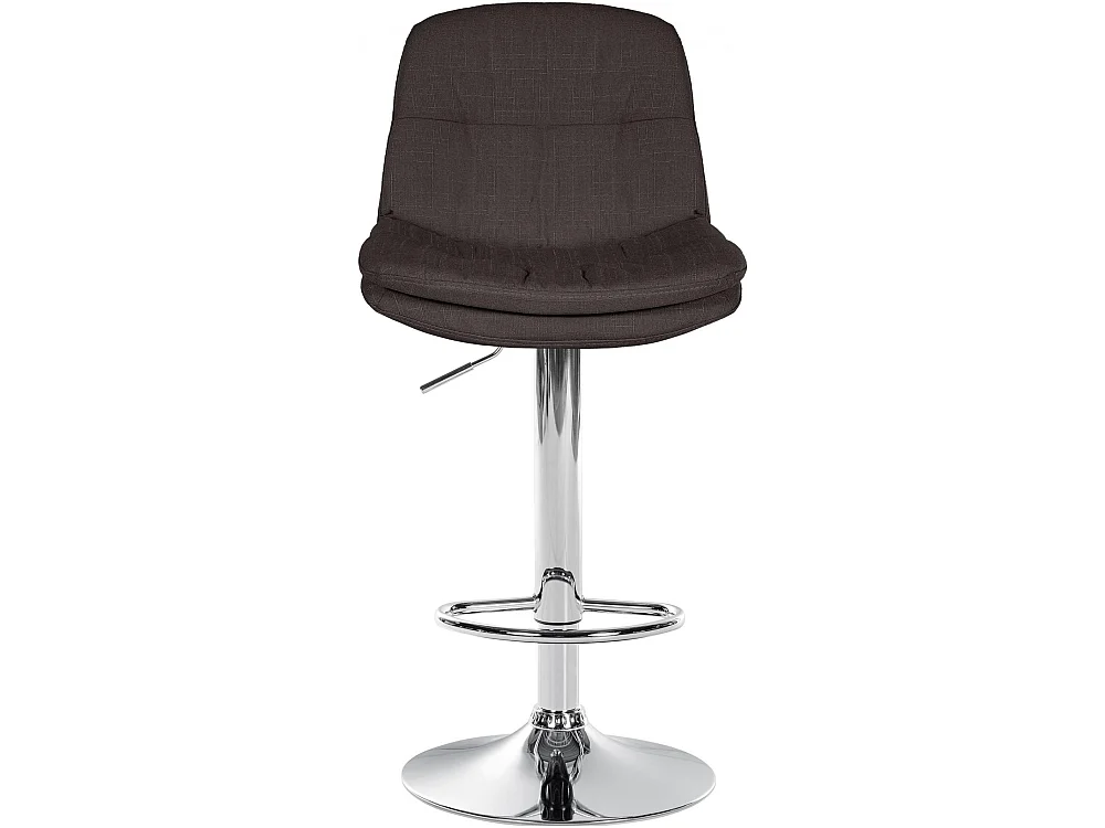 Tabouret de bar - Tissu - Gris foncé - Laurel