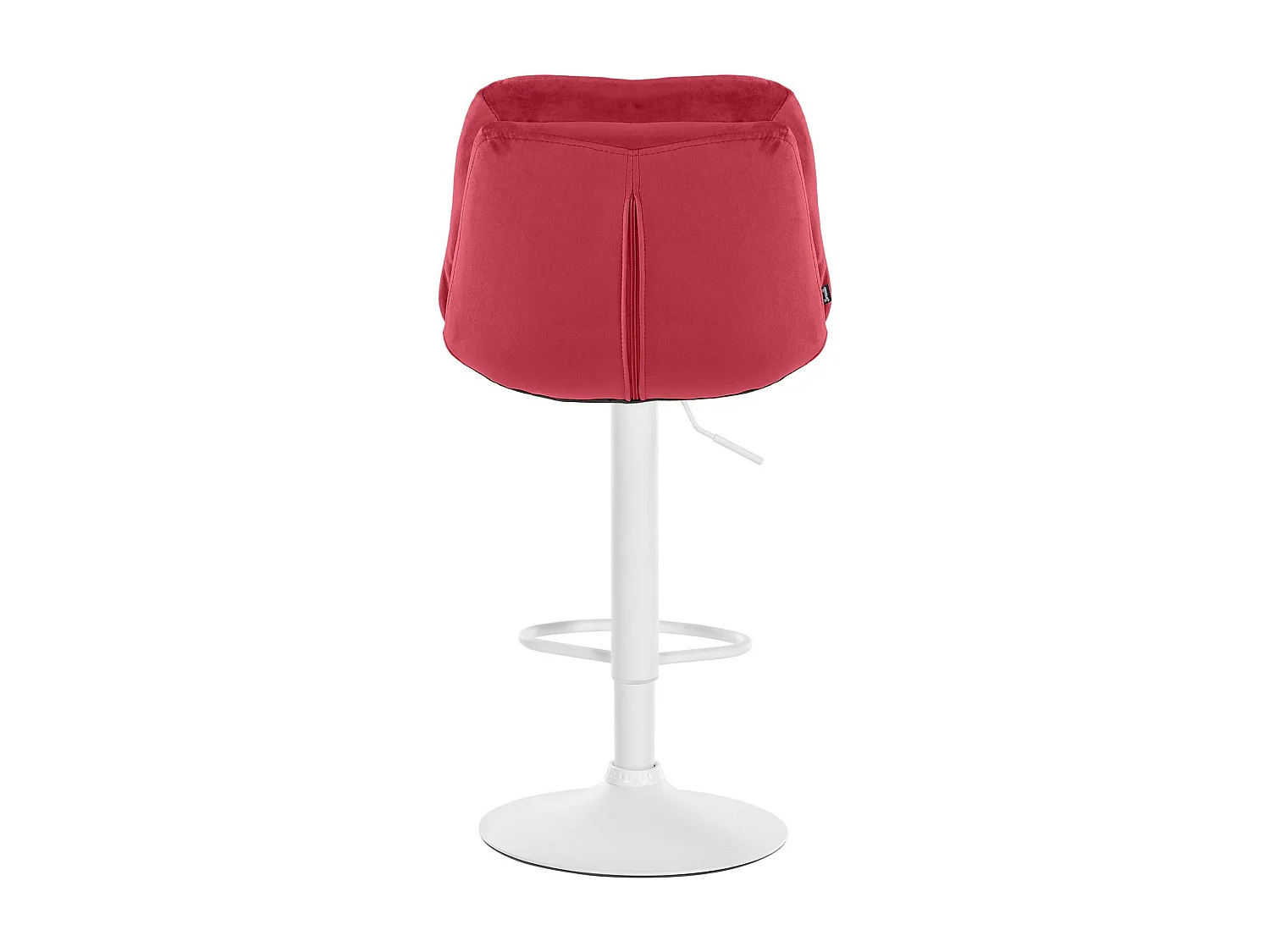 Tabouret de bar - Velours - Rouge - Laurel