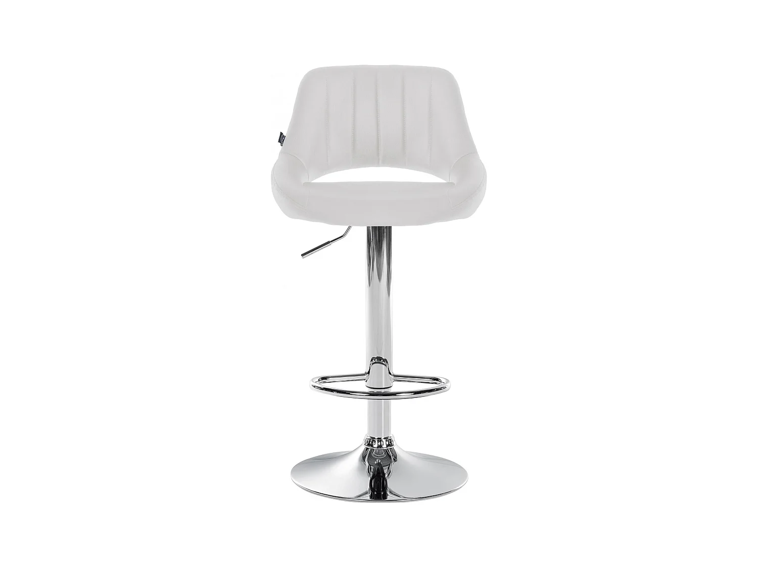 Lot de 2  Tabouret de bar - Similicuir - Blanc - Milet