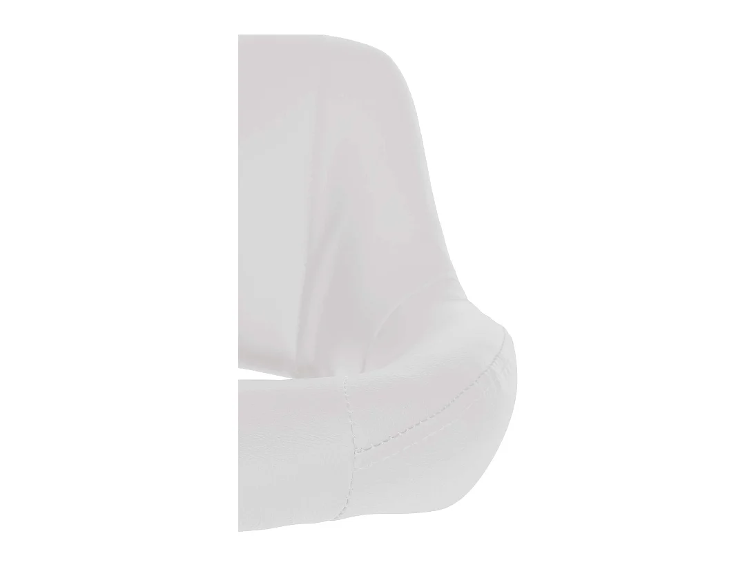 Lot de 2  Tabouret de bar - Similicuir - Blanc - Milet