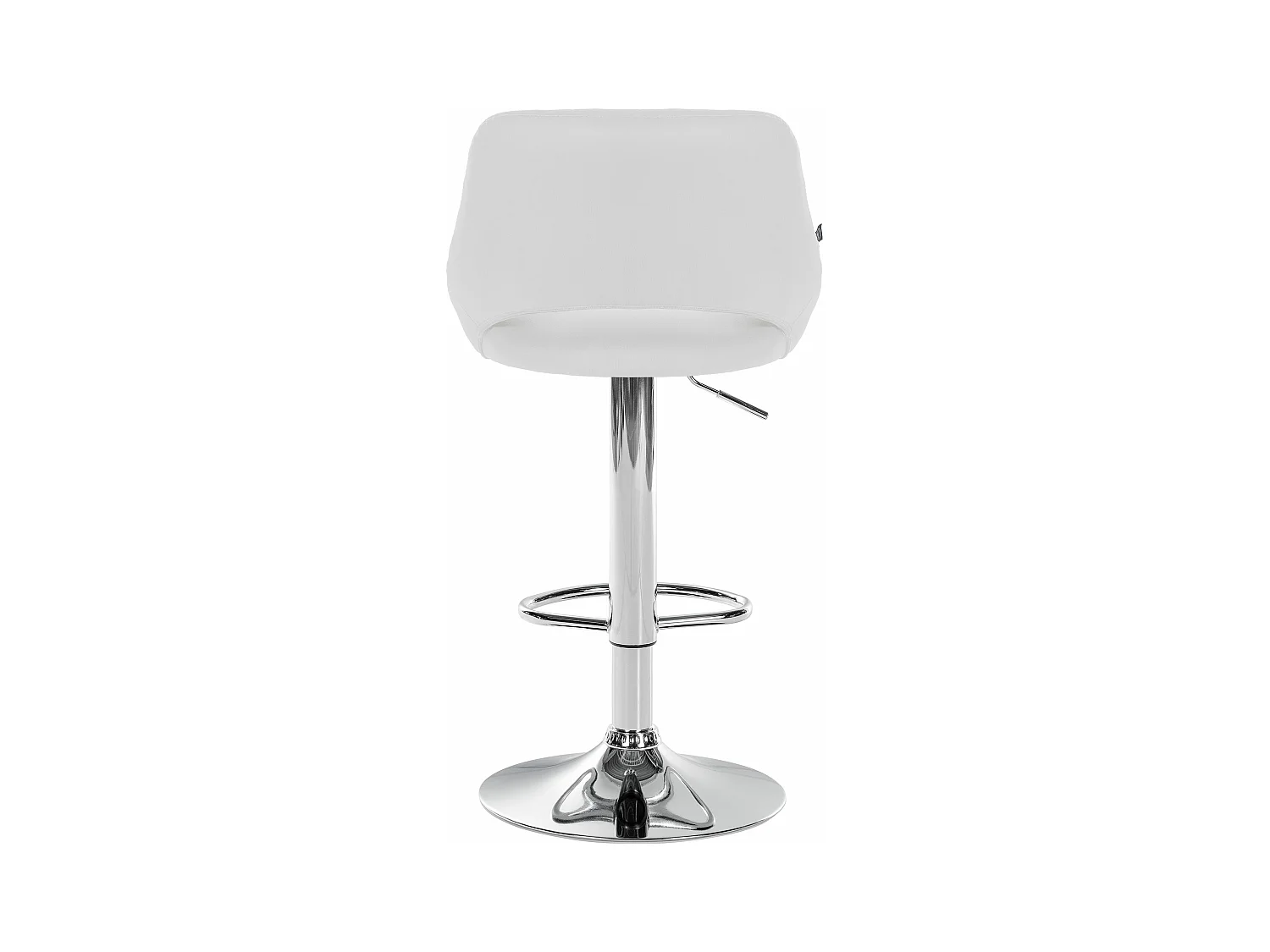 Lot de 2  Tabouret de bar - Similicuir - Blanc - Milet