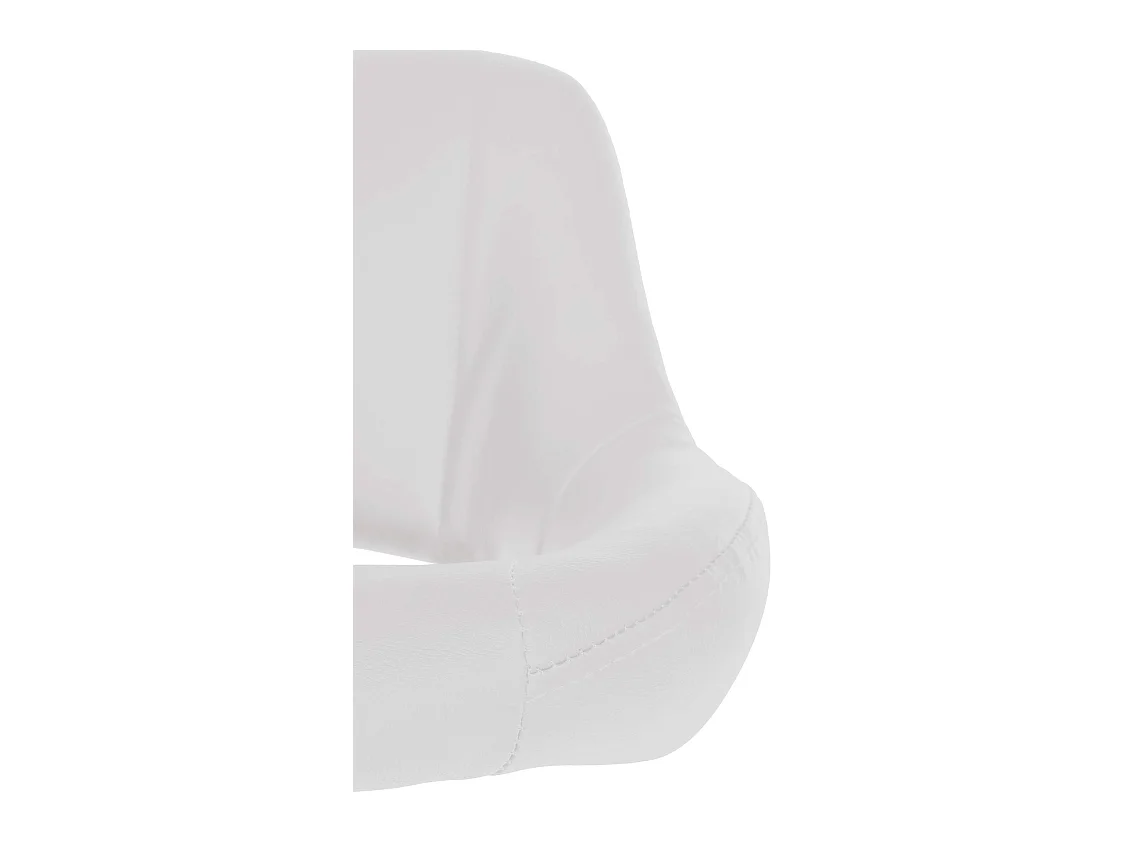 Lot de 2  Tabouret de bar - Similicuir - Blanc - Milet