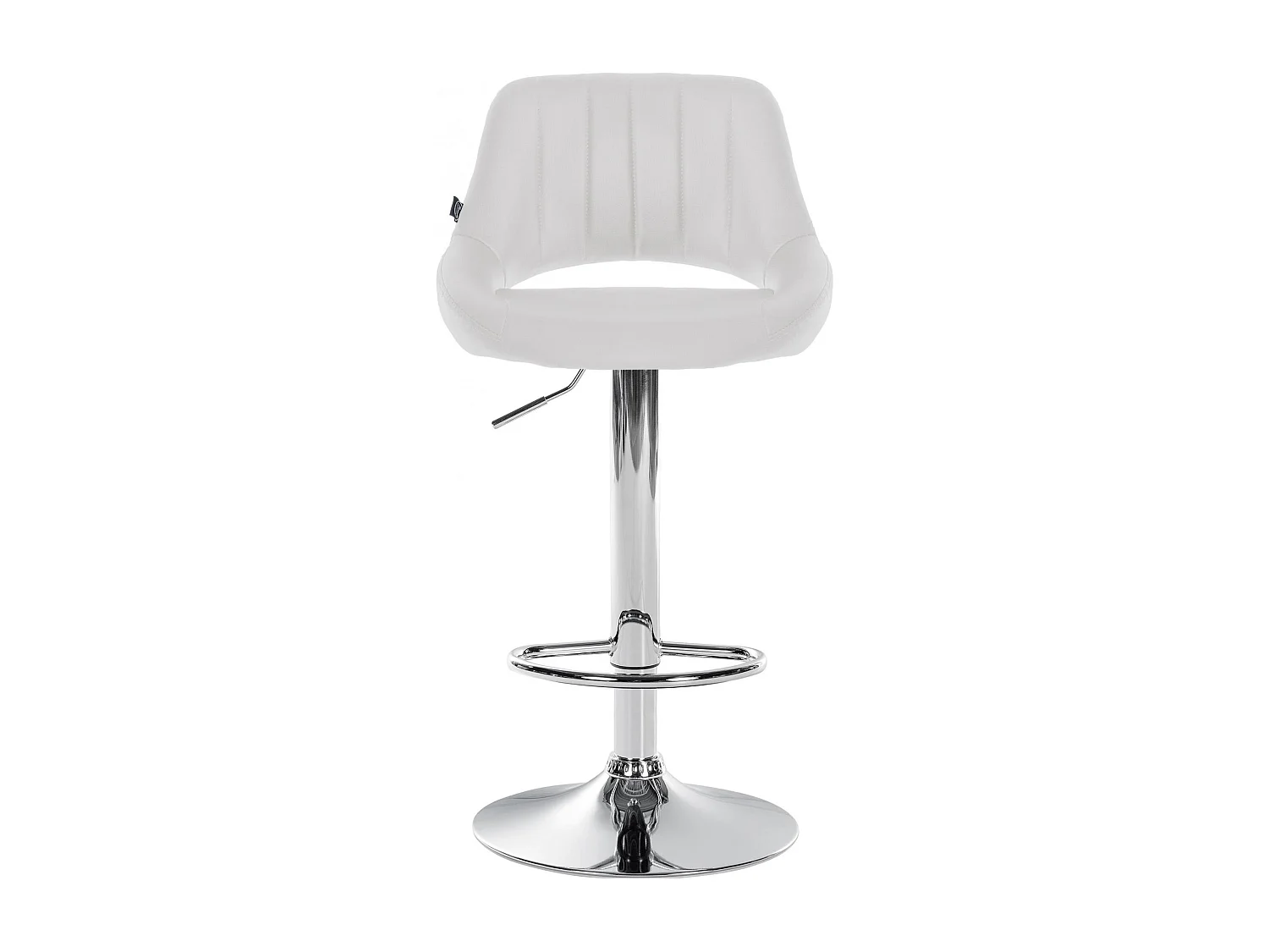 Lot de 2  Tabouret de bar - Similicuir - Blanc - Milet