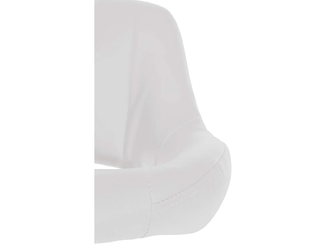 Lot de 2  Tabouret de bar - Similicuir - Blanc - Milet