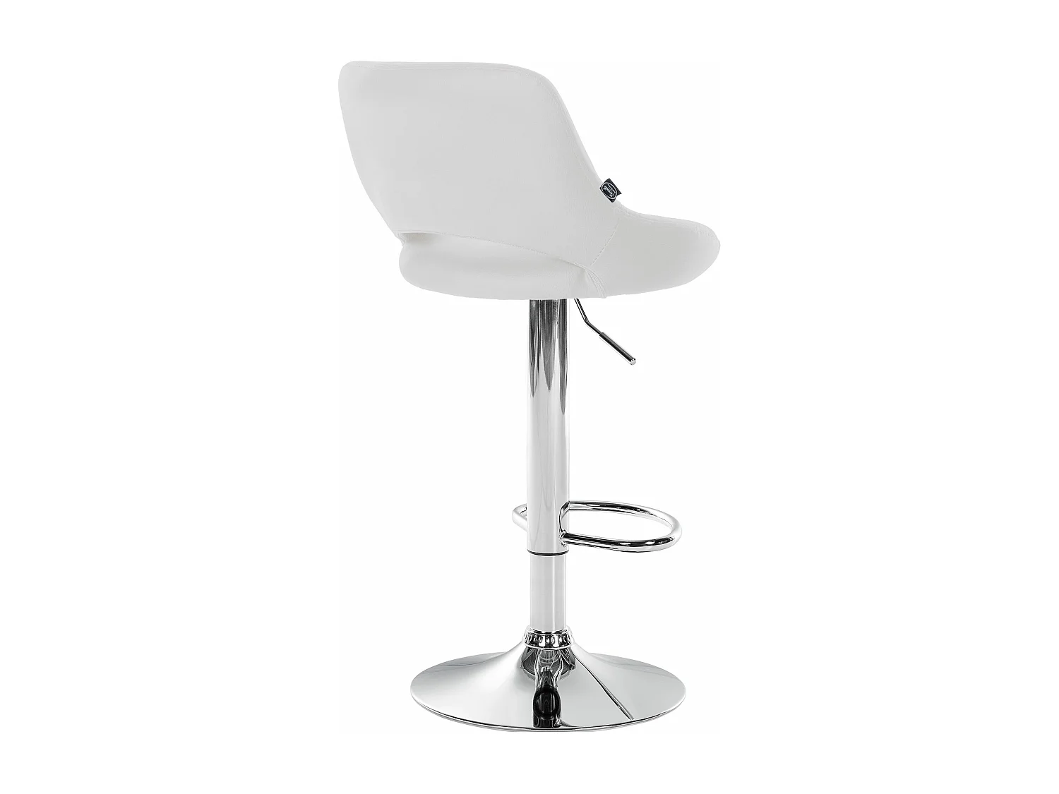 Lot de 2  Tabouret de bar - Similicuir - Blanc - Milet