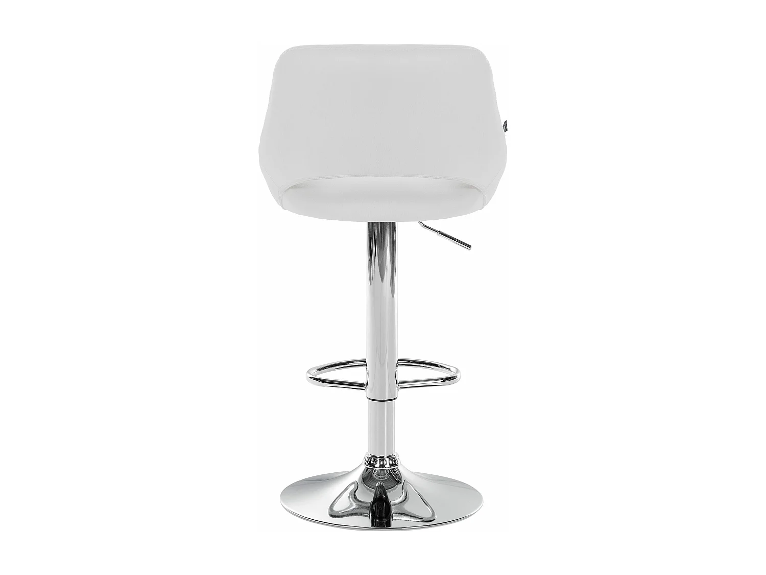 Lot de 2  Tabouret de bar - Similicuir - Blanc - Milet