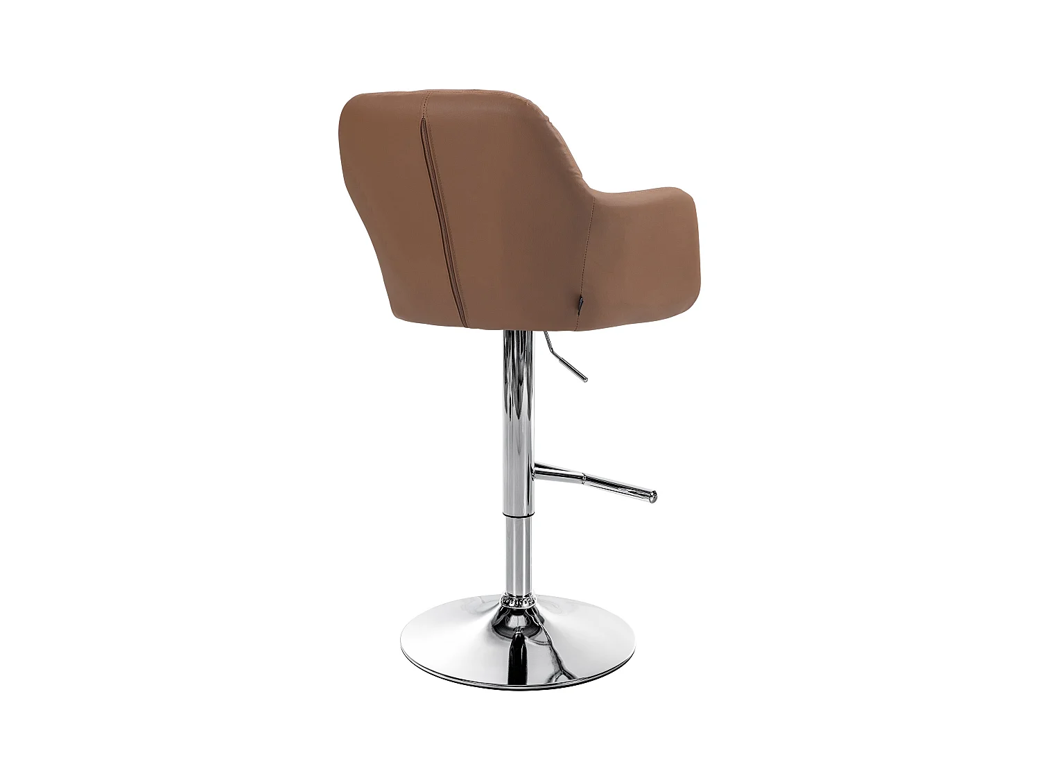 Tabouret de bar - Similicuir - Marron clair - Natoma
