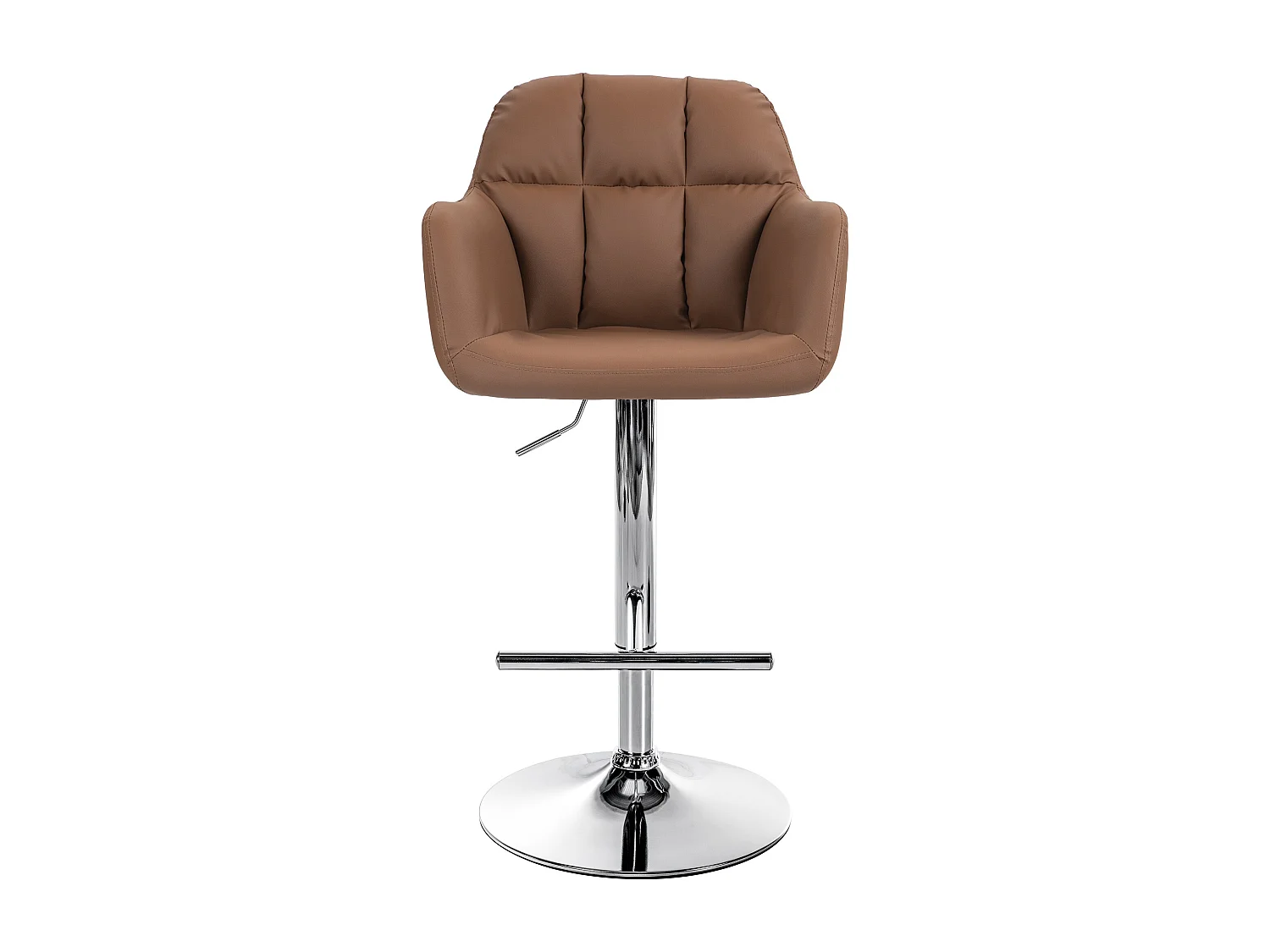 Tabouret de bar - Similicuir - Marron clair - Natoma