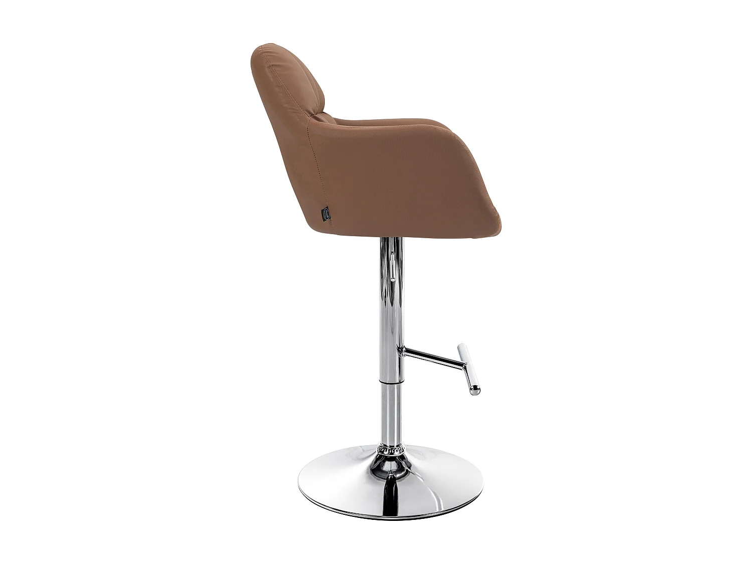 Tabouret de bar - Similicuir - Marron clair - Natoma