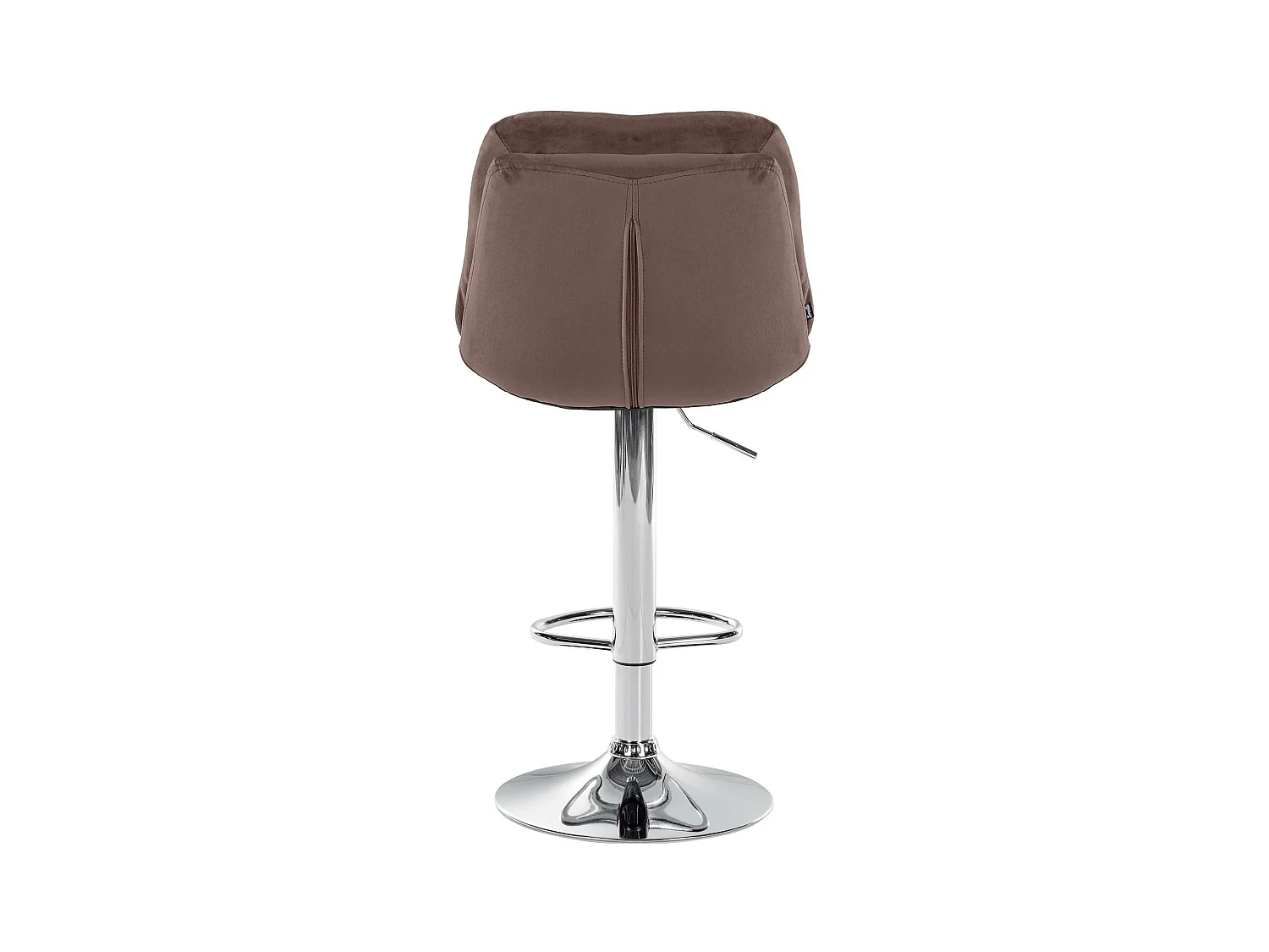 Tabouret de bar - Velours - Marron - Laurel
