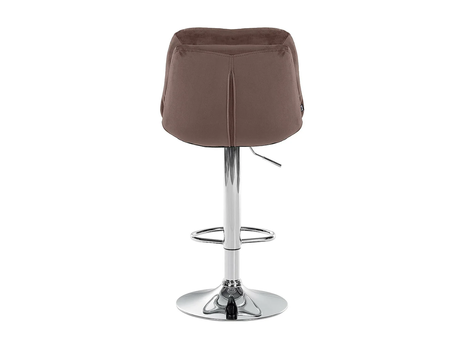 Tabouret de bar - Velours - Marron - Laurel