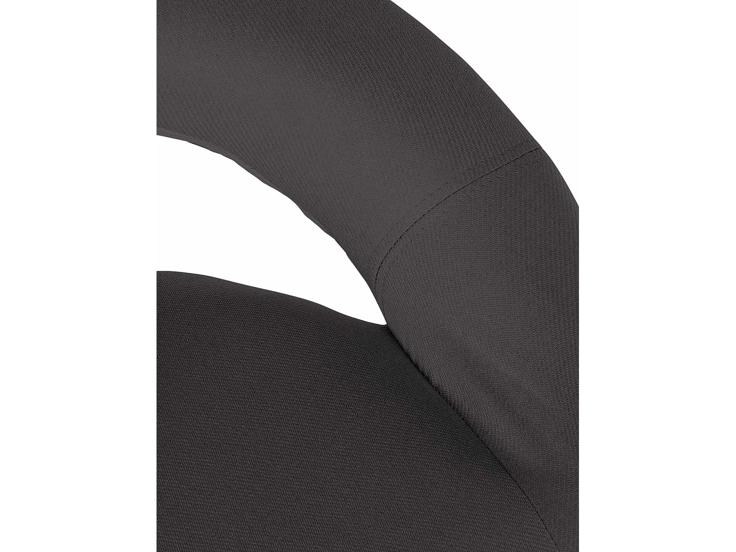 Tabouret de bar - Tissu & Blanc - Gris foncé - Olinda