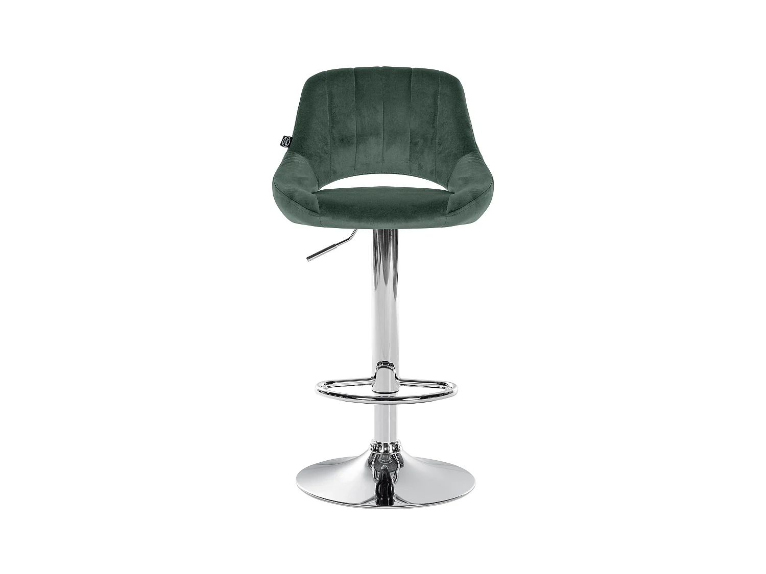 Lot de 2  Tabouret de bar - Velours - Vert - Milet
