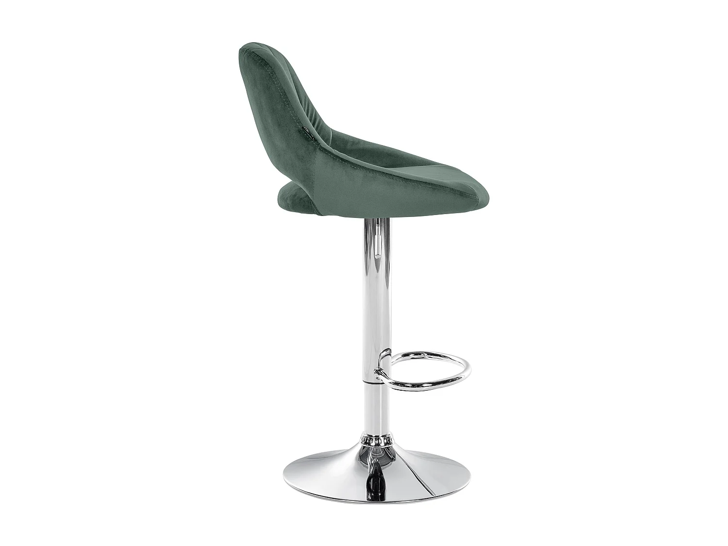 Lot de 2  Tabouret de bar - Velours - Vert - Milet
