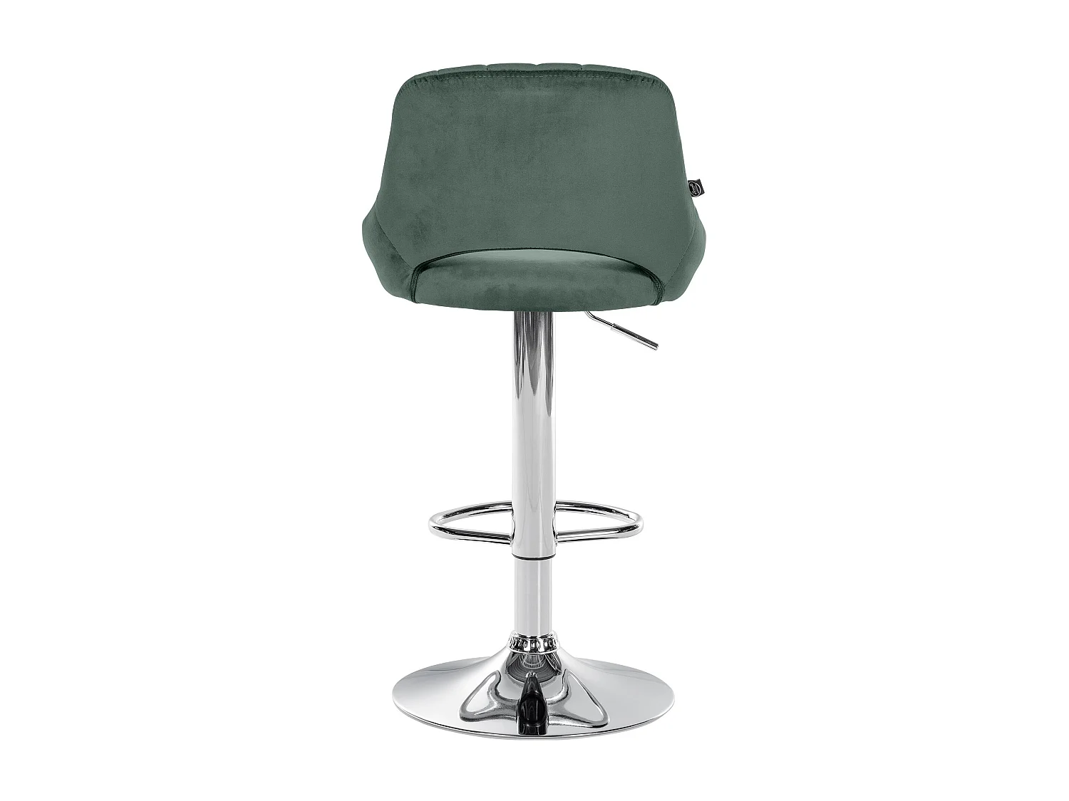 Lot de 2  Tabouret de bar - Velours - Vert - Milet