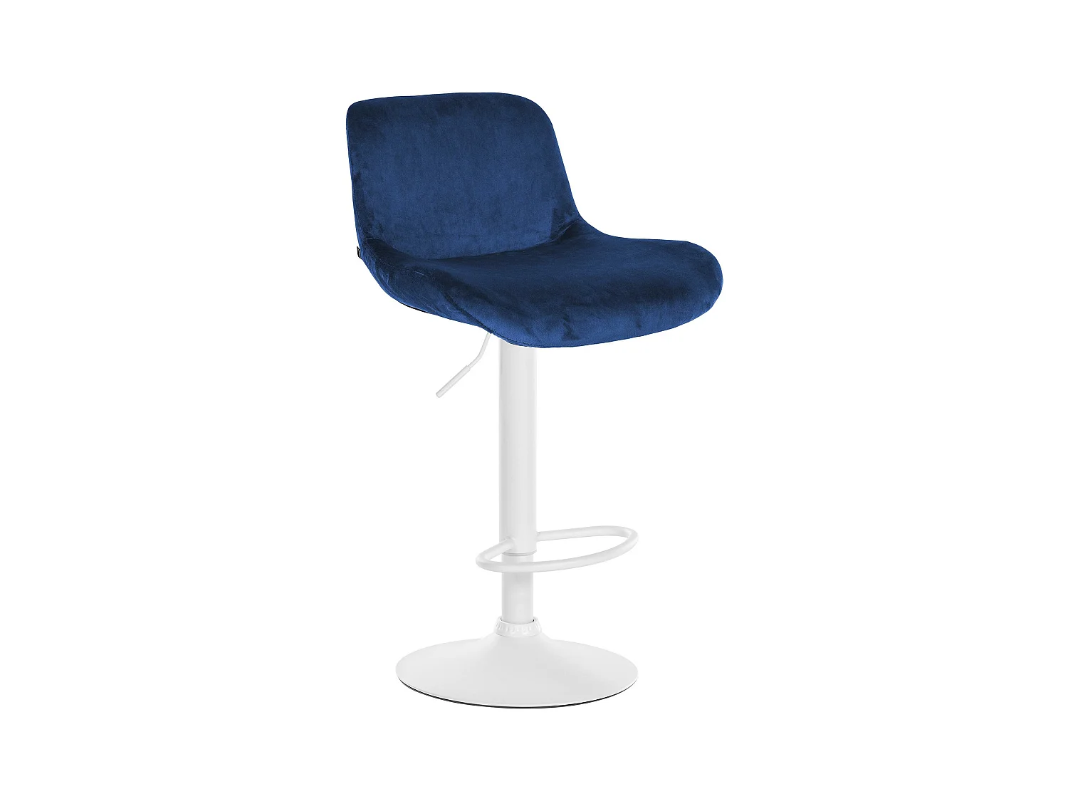 Tabouret de bar - Velours - Bleu - Solon