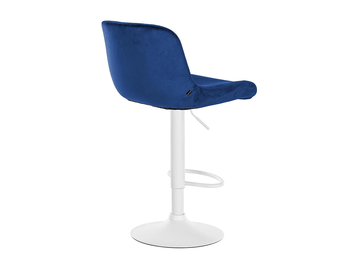 Tabouret de bar - Velours - Bleu - Solon