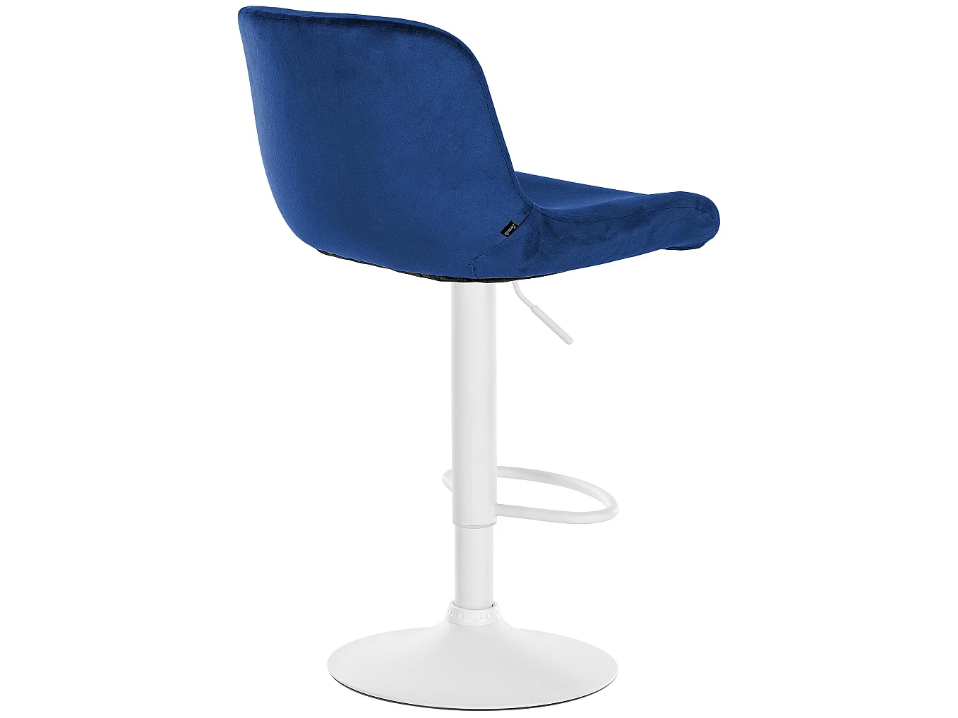 Tabouret de bar - Velours - Bleu - Solon