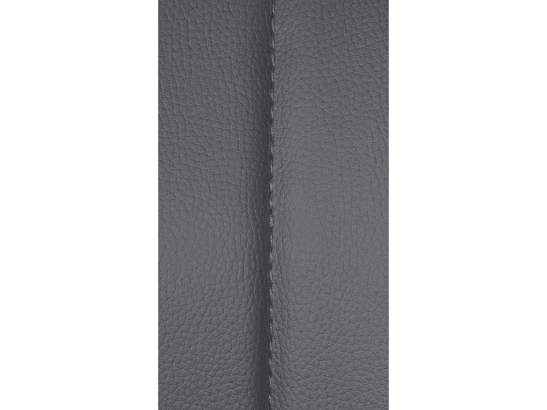 Lot de 2  Tabouret de bar - Similicuir - Gris - Milet