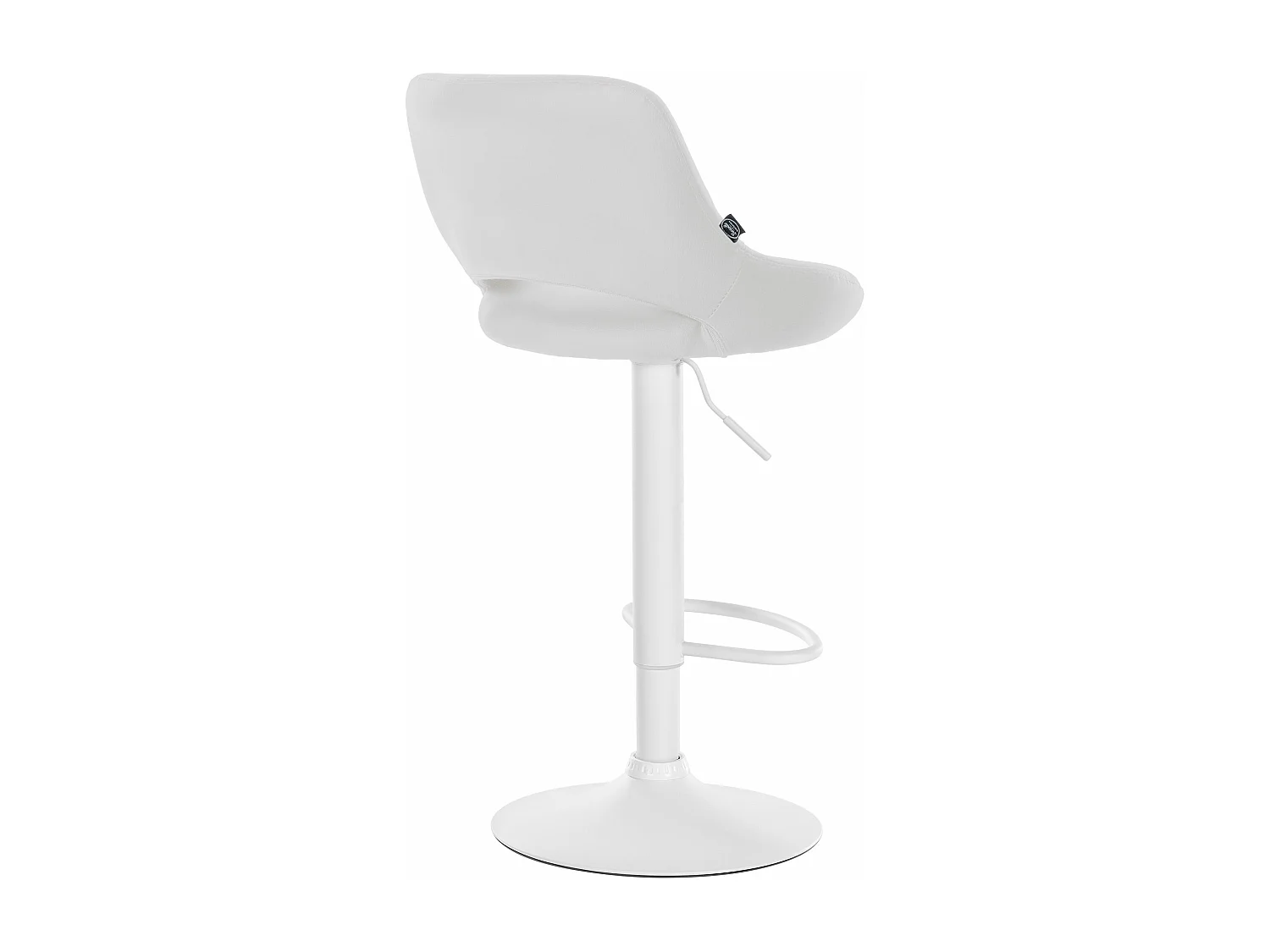 Tabouret de bar - Similicuir & Blanc - Blanc - Milet