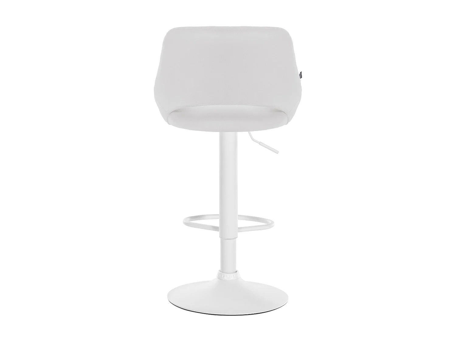 Tabouret de bar - Similicuir & Blanc - Blanc - Milet