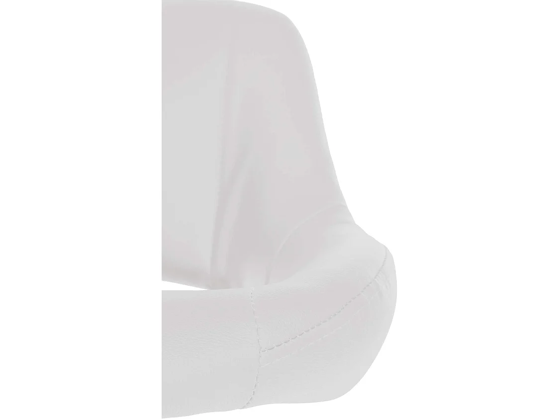 Tabouret de bar - Similicuir & Blanc - Blanc - Milet