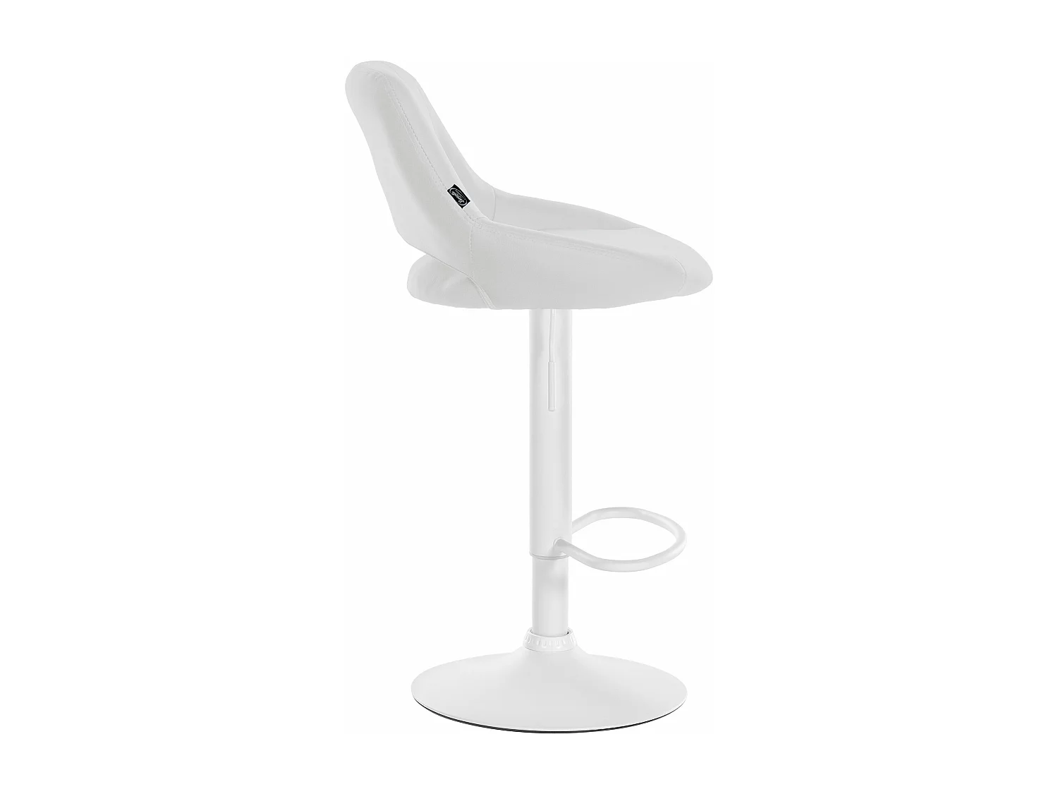 Tabouret de bar - Similicuir & Blanc - Blanc - Milet