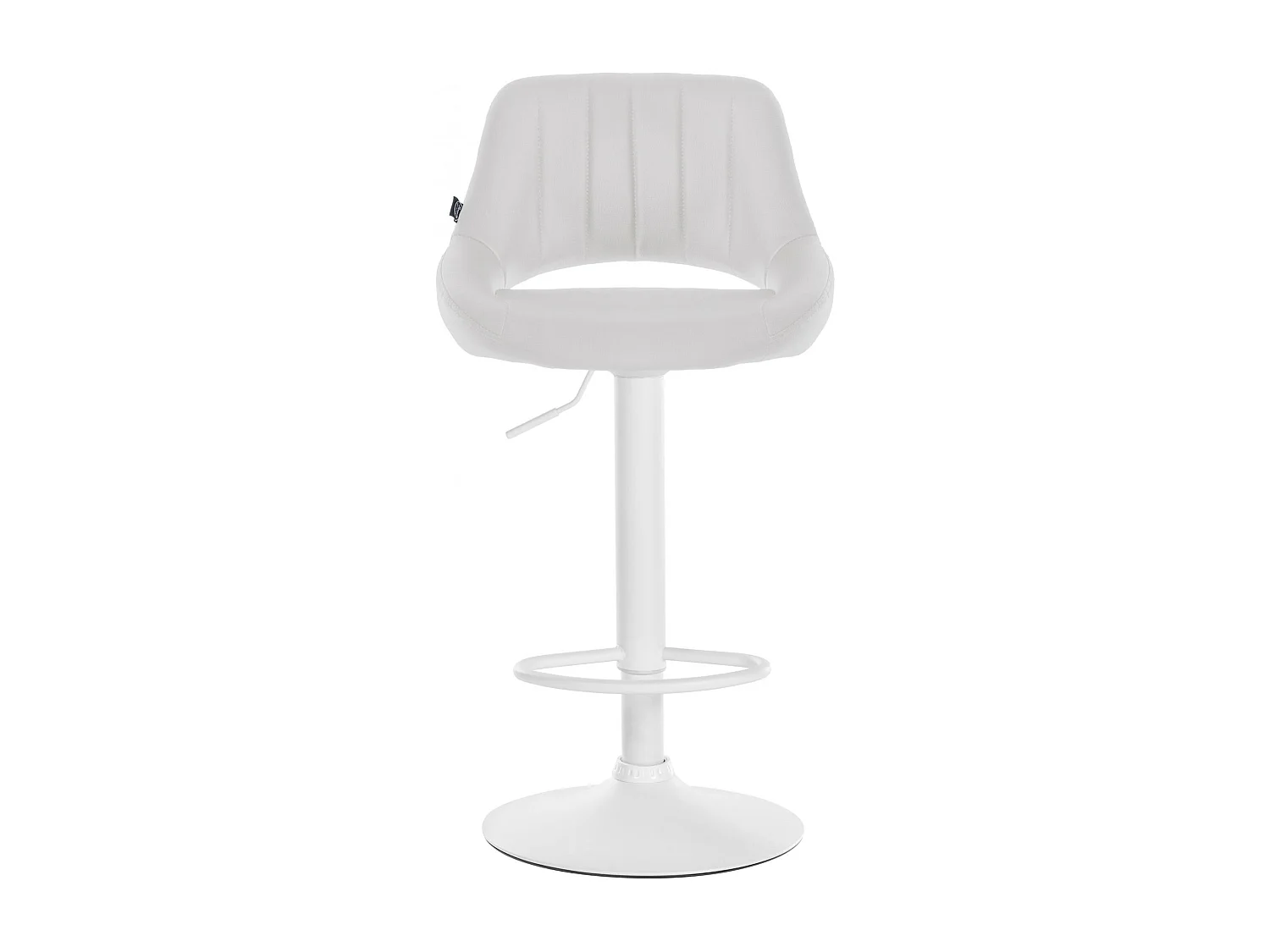 Barhocker - Kunstleder & weiß - weiß - Milet