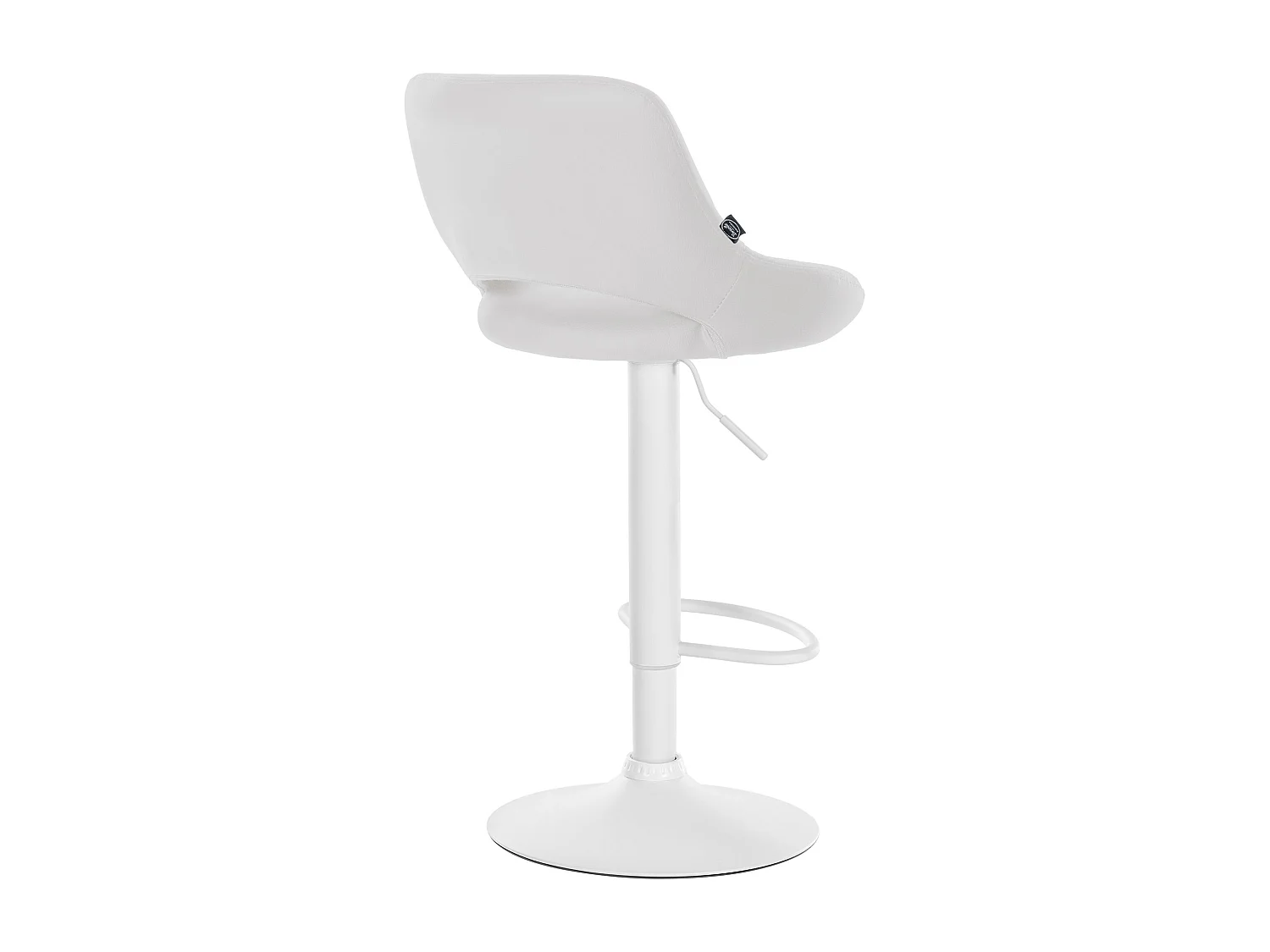 Barhocker - Kunstleder & weiß - weiß - Milet