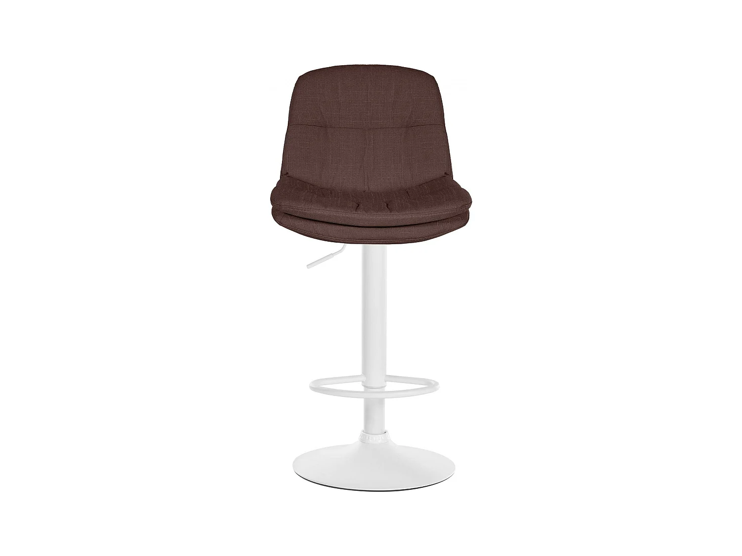 Tabouret de bar - Tissu - Marron - Laurel