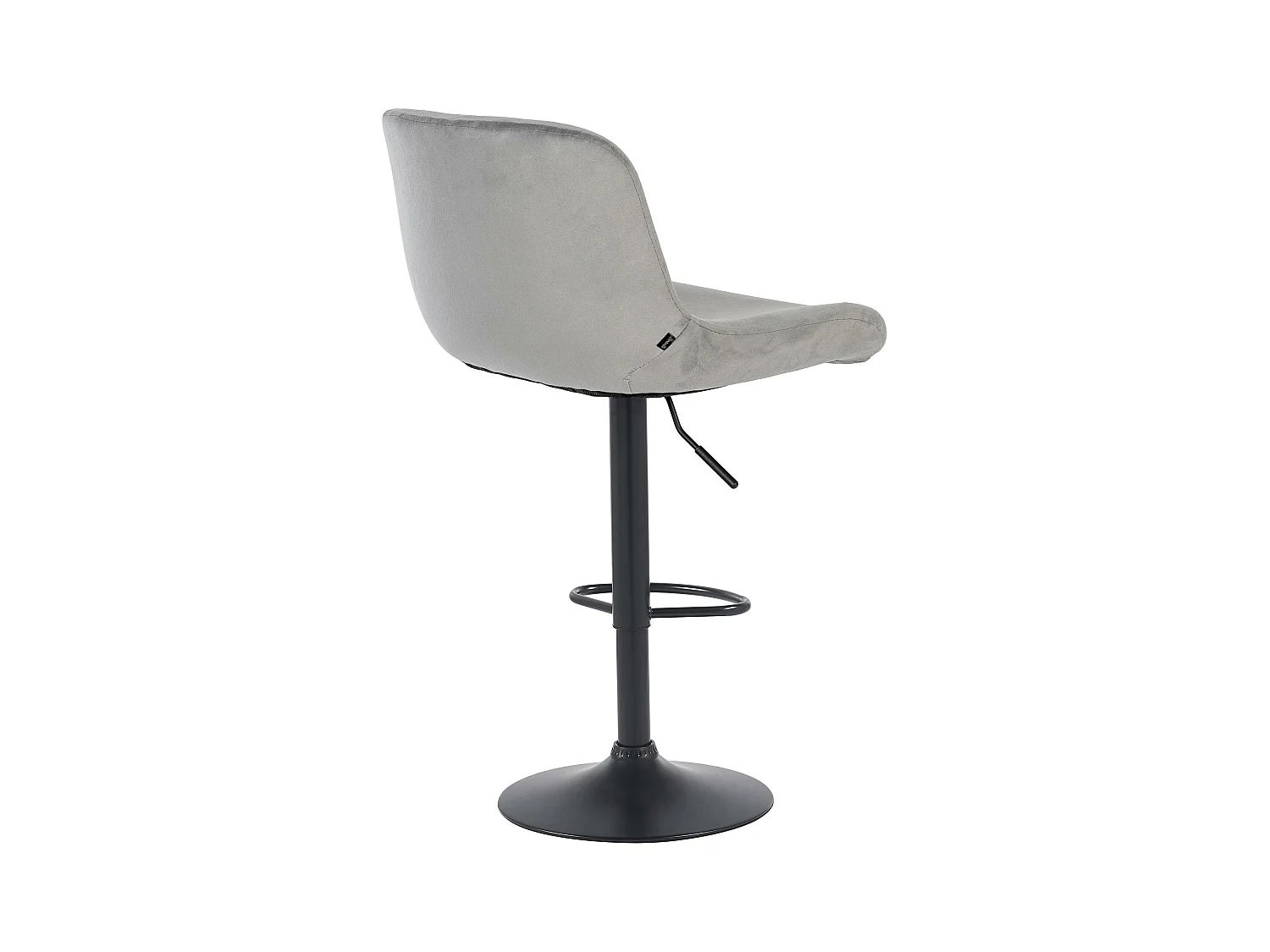 Tabouret de bar - Velours - Gris - Solon