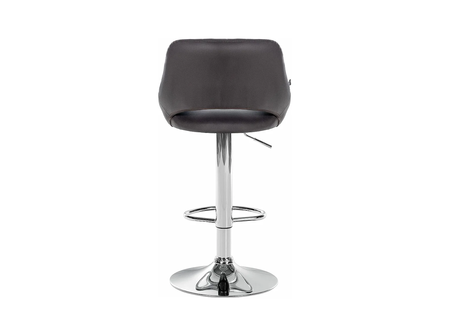 Lot de 2  Tabouret de bar - Similicuir - Marron - Milet