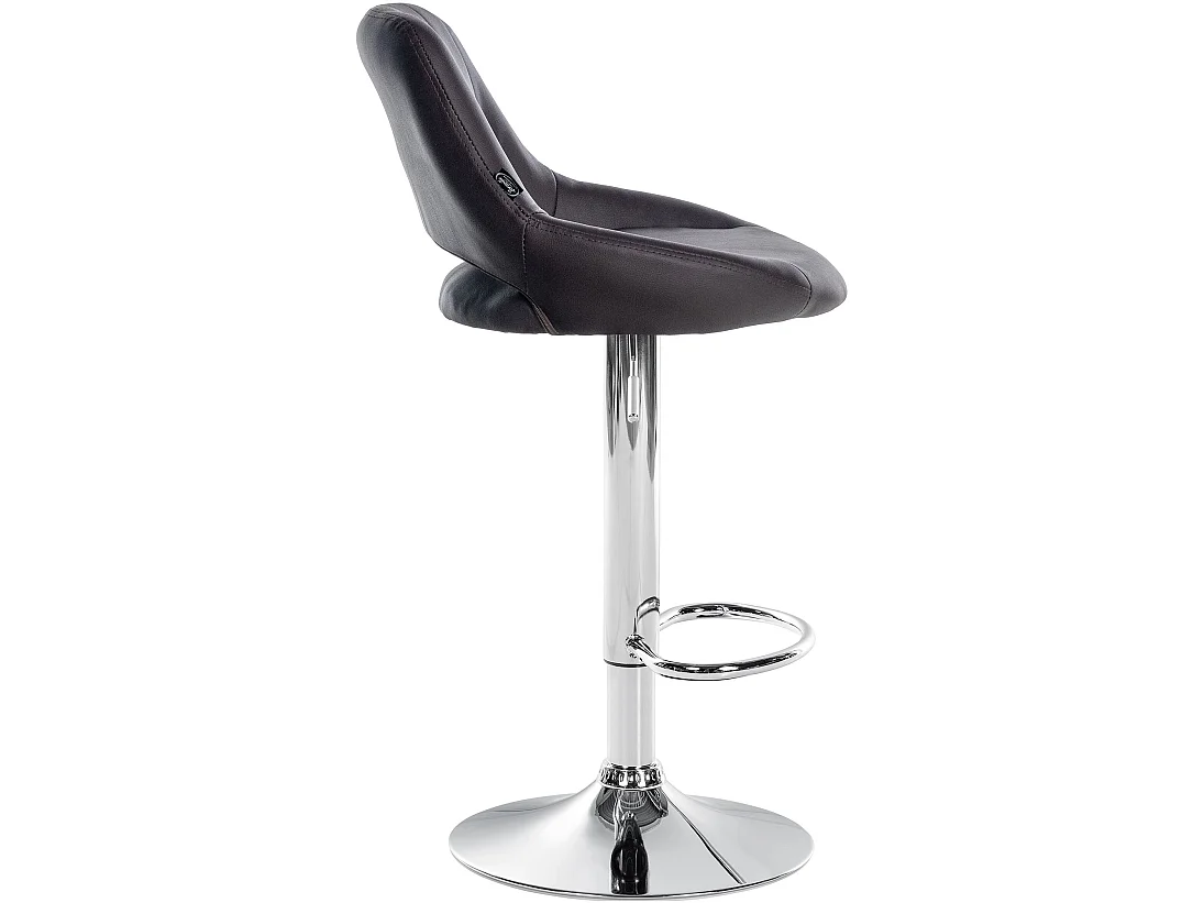 Lot de 2  Tabouret de bar - Similicuir - Marron - Milet