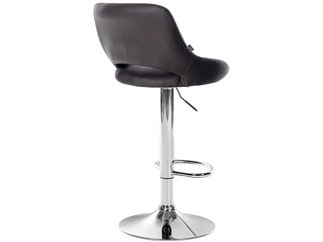 Lot de 2  Tabouret de bar - Similicuir - Marron - Milet