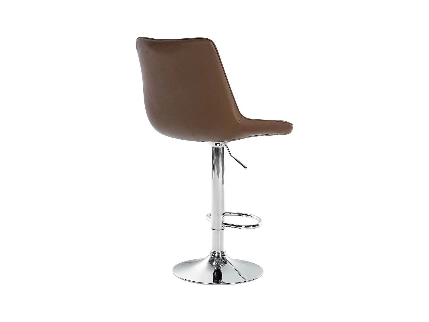 Lot de 2  Tabouret de bar - Similicuir - Marron - Toni