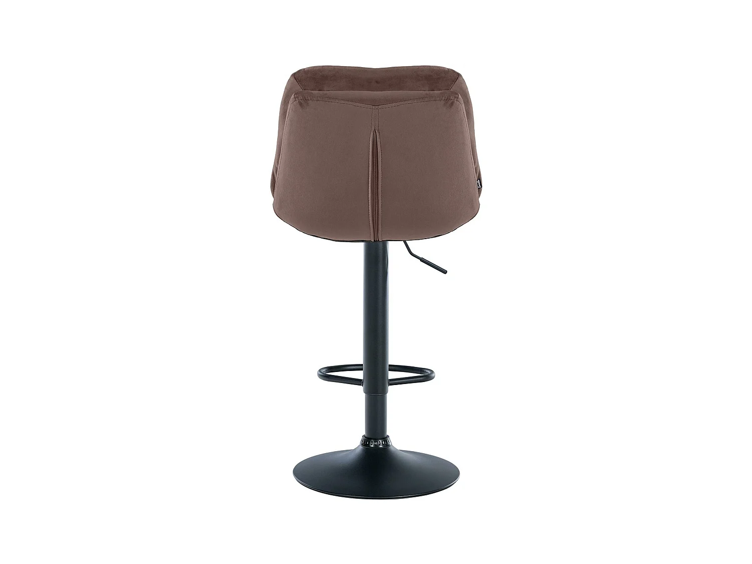 Tabouret de bar - Velours - Marron - Laurel