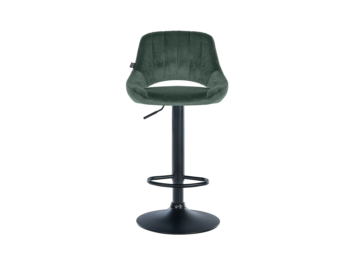 Lot de 2  Tabouret de bar - Velours - Vert - Milet