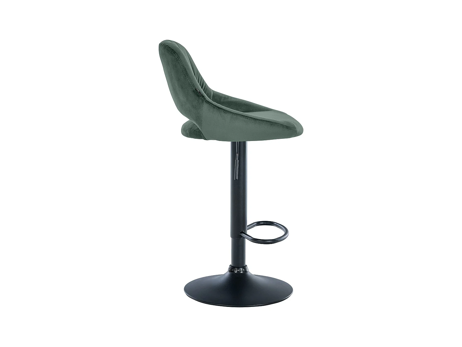 Lot de 2  Tabouret de bar - Velours - Vert - Milet