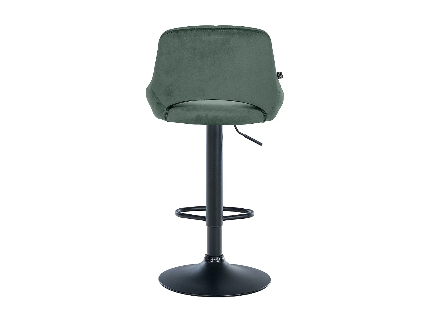 Lot de 2  Tabouret de bar - Velours - Vert - Milet