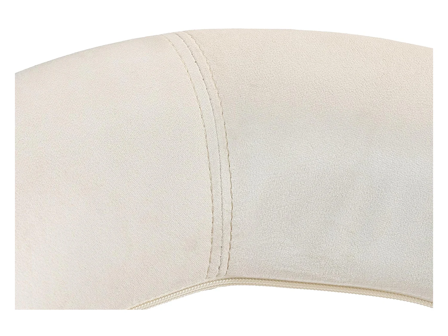 Tabouret de bar - Velours & Noir - Crème - Olinda