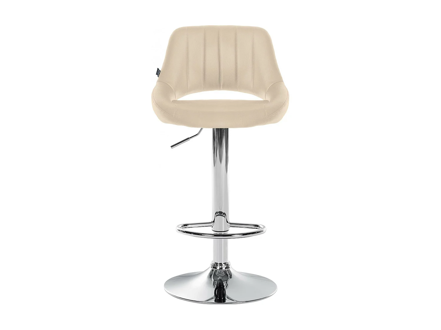 Lot de 2  Tabouret de bar - Similicuir - Crème - Milet