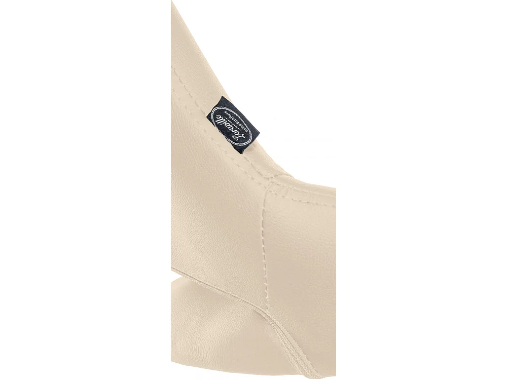 Lot de 2  Tabouret de bar - Similicuir - Crème - Milet