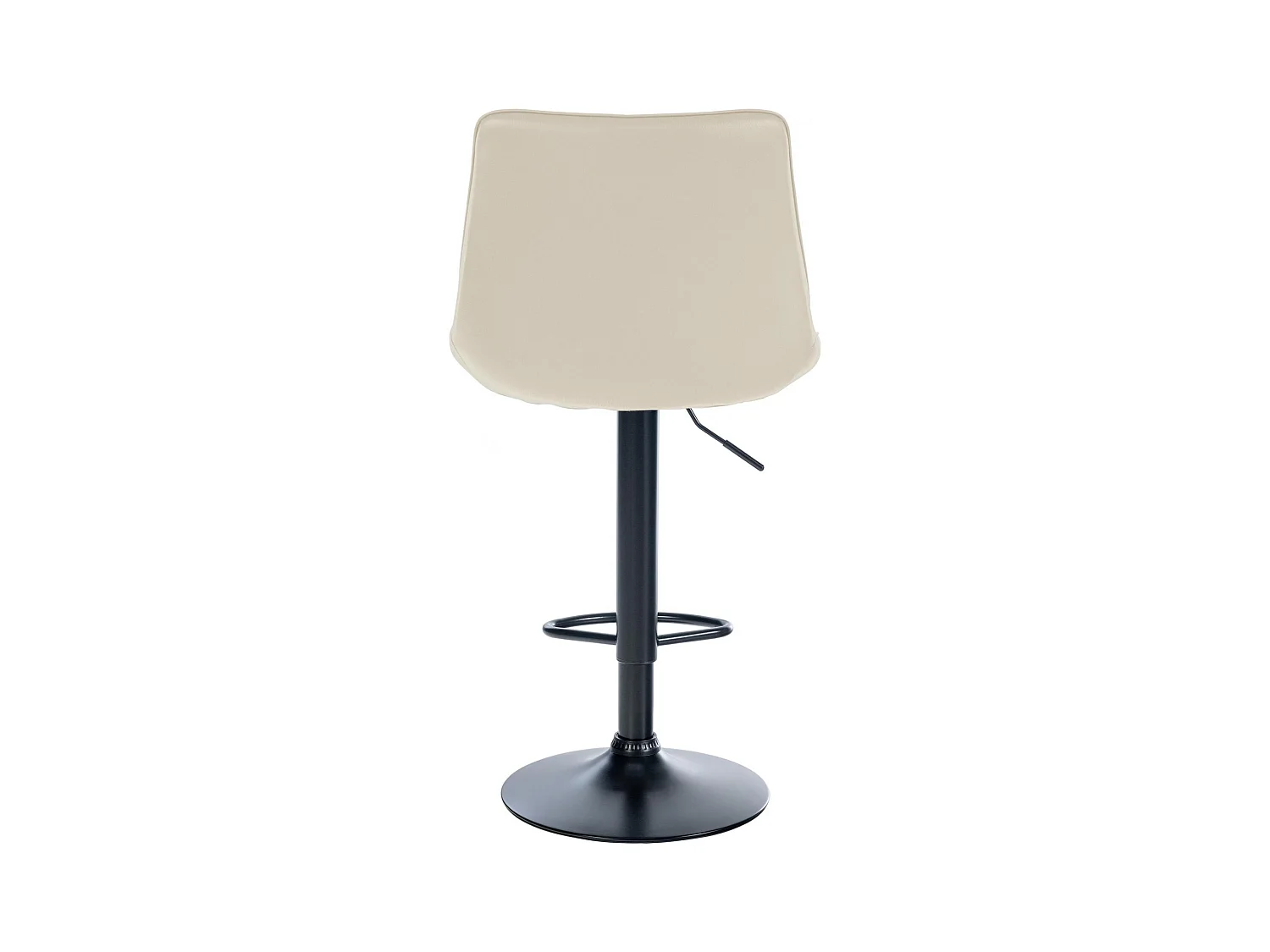 Lot de 2  Tabouret de bar - Similicuir - Crème - Toni
