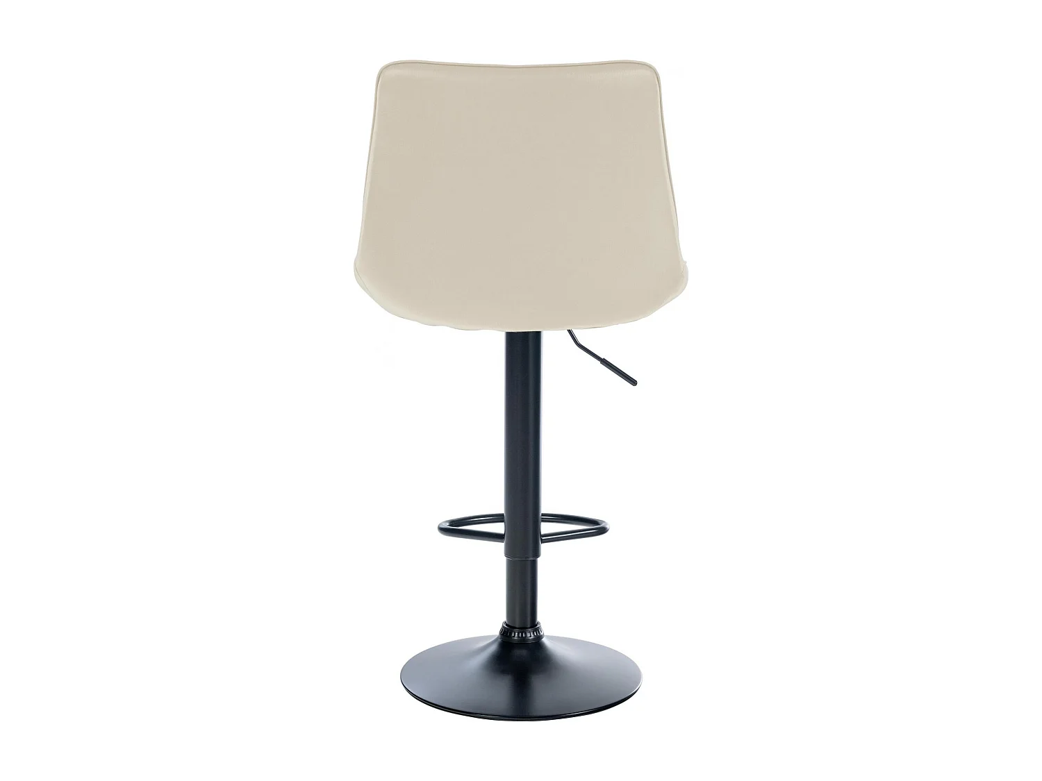 Lot de 2  Tabouret de bar - Similicuir - Crème - Toni