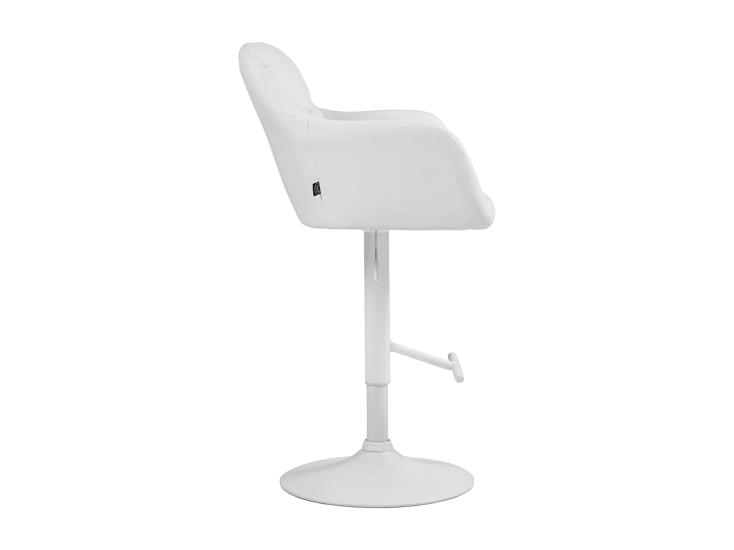 Tabouret de bar - Similicuir - Blanc - Natoma