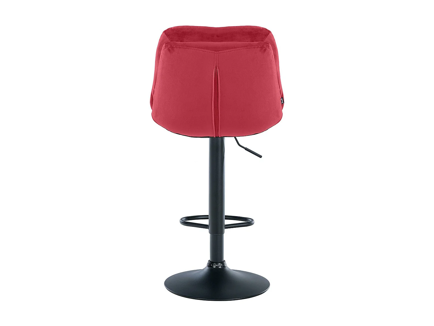 Tabouret de bar - Velours - Rouge - Laurel