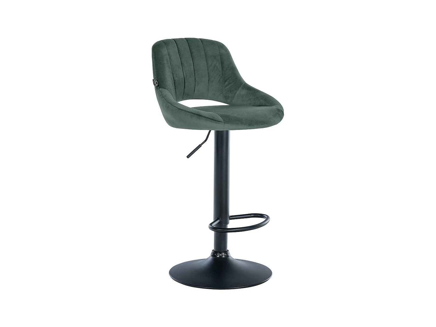 Tabouret de bar - Velours & Noir - Vert - Milet
