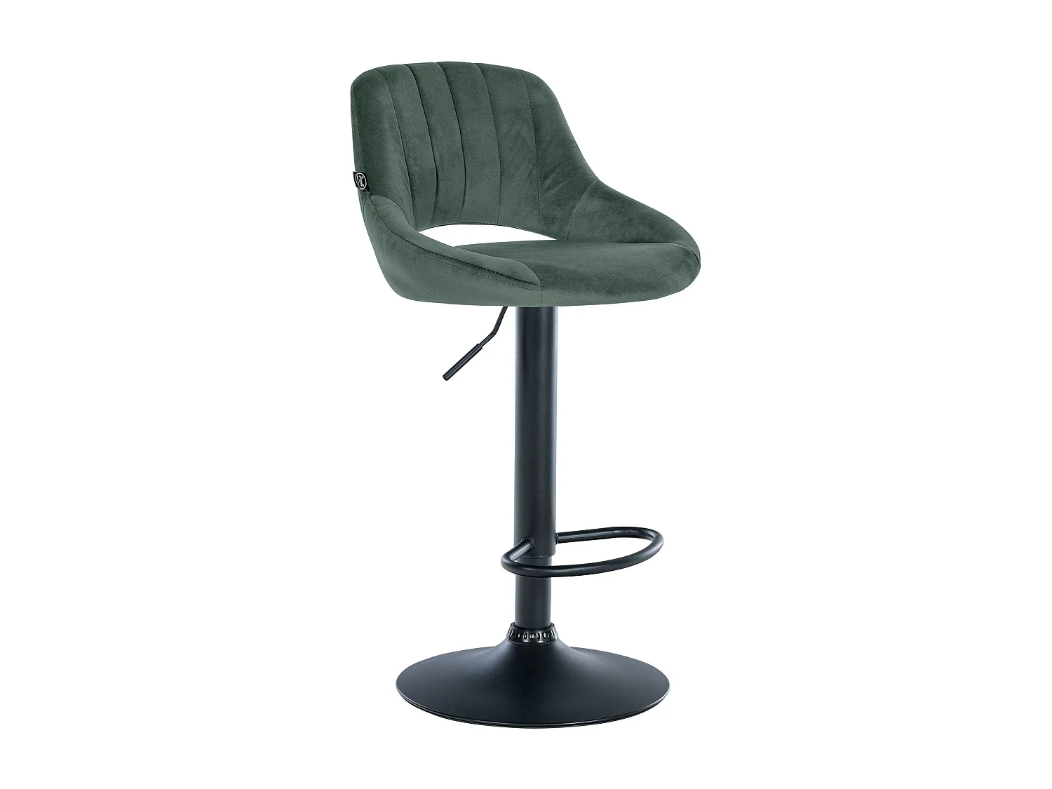 Tabouret de bar - Velours & Noir - Vert - Milet