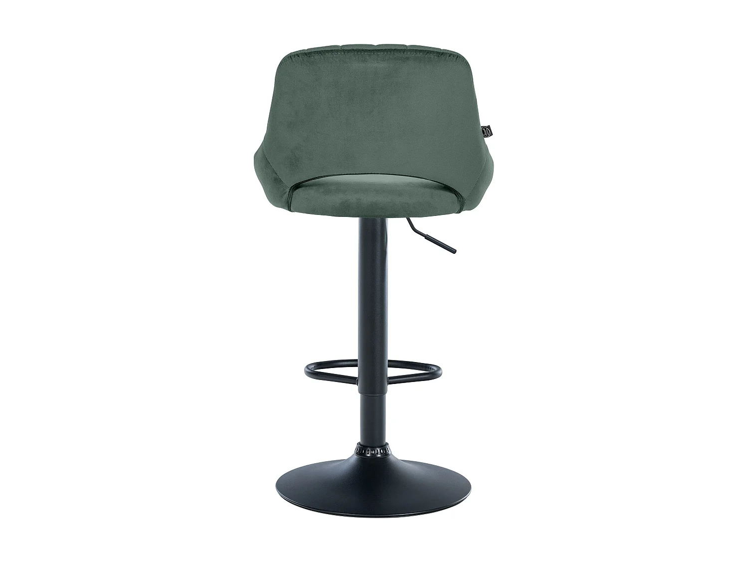 Tabouret de bar - Velours & Noir - Vert - Milet