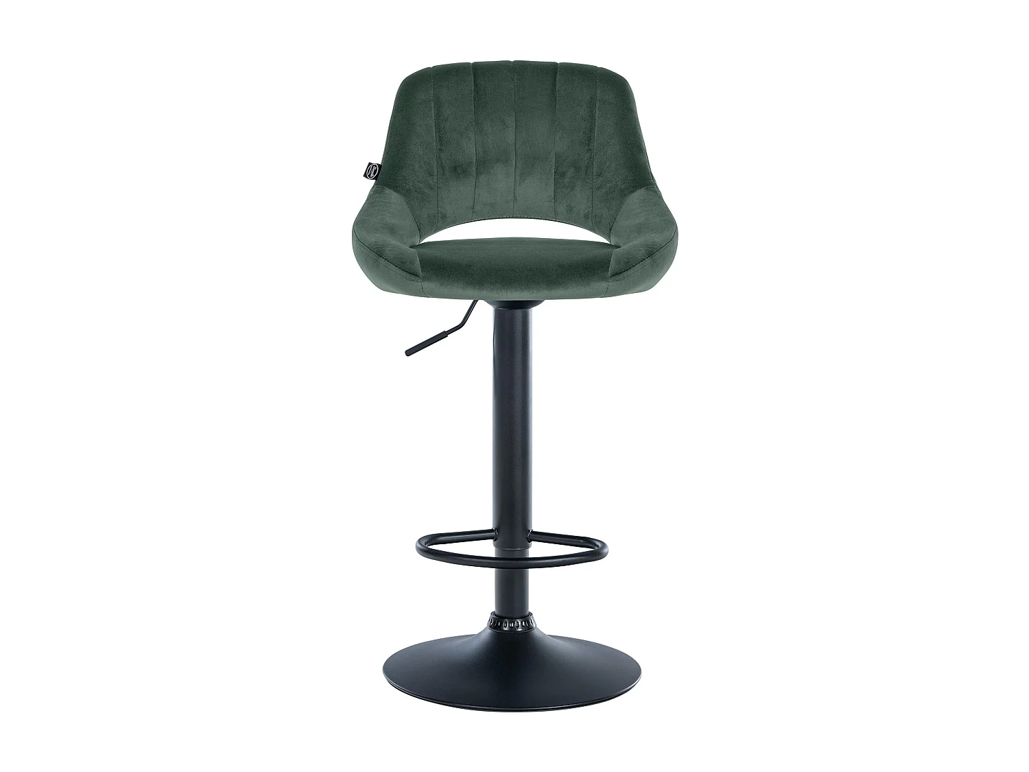 Tabouret de bar - Velours & Noir - Vert - Milet
